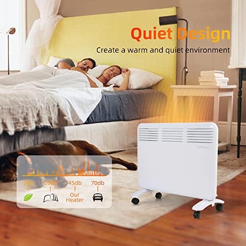 DC DICLASSE 1000W Quiet Electric Heater with Digital Control