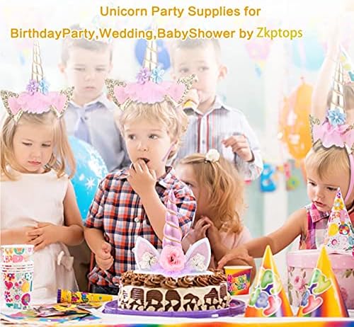 Zkptops Unicorn Cake Topper Birthday Decorations Pink 58 Inch