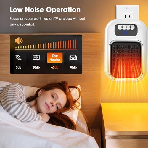 370W Fast Heating Space Heater with Timer