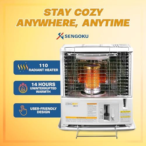 Sengoku HeatMate 10000 BTU Kerosene Space Heater 400 sq ft