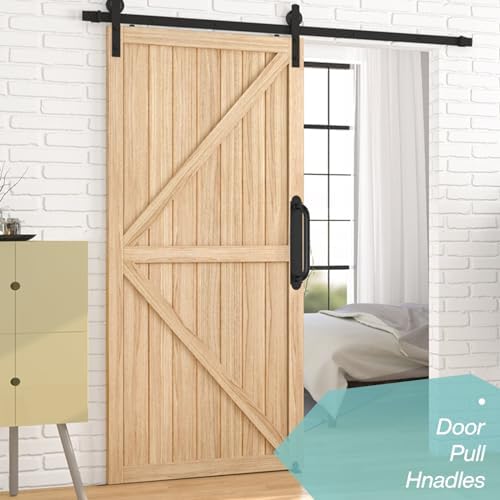 Purife 12 Black Gate Handles 2 Pack Heavy Duty
