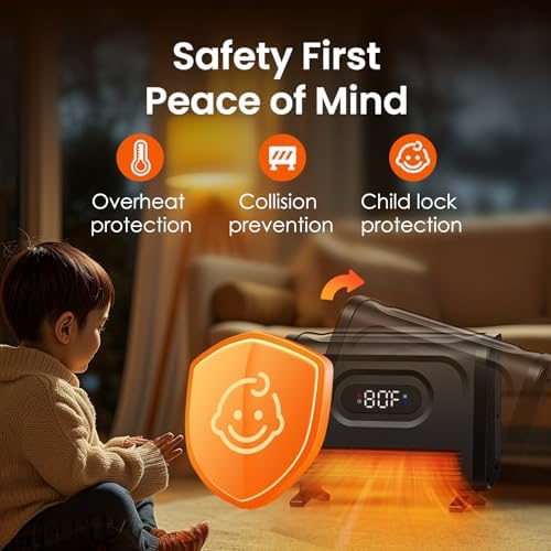 Air Choice 1500W Wall Mount Space Heater with Remote and Timer