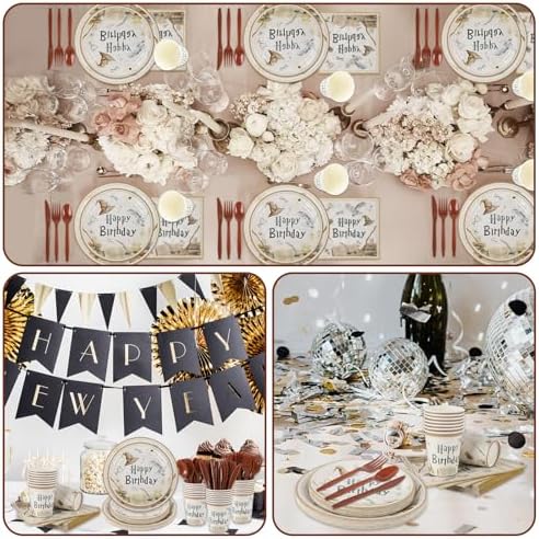 Magical Wizard Party Plates Napkins Kit 210PCS
