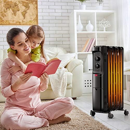 Tangkula 1500W Oil Filled Radiator Heater with 3 Settings