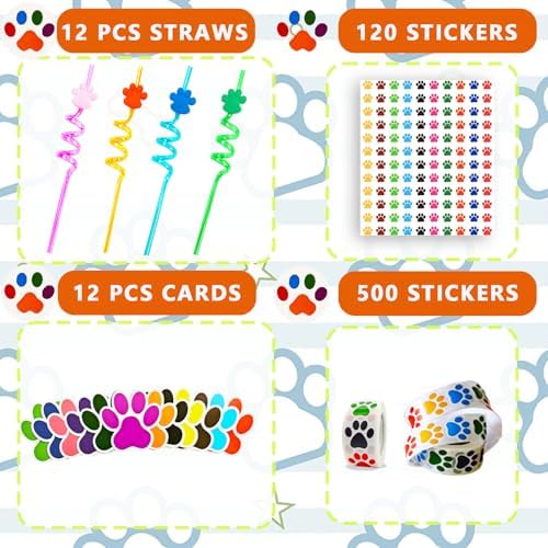Paw Themed Party Favors Set 736 Pcs for Kids