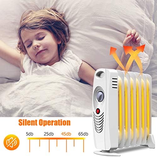 Tangkula 700W Oil-Filled Space Heater with Adjustable Thermostat