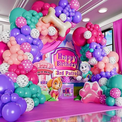 SHERYL DECOR All-in-1 Paw Balloon Garland Kit