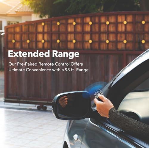 CO-Z 1800 lb Sliding Gate Opener with Remote Controls