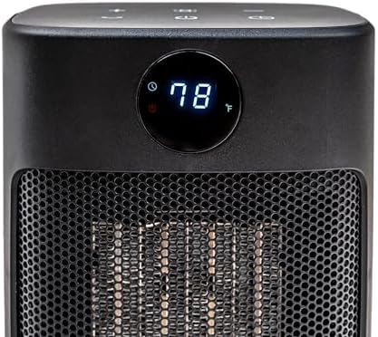 Comfort Zone Quiet Electric Space Heater with Thermostat Timer Remote Control