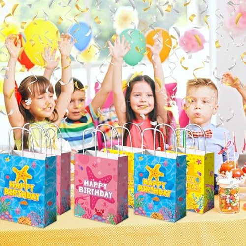 WENATIE 15Pcs Cartoon Sponge Gift Bags for Kids 1