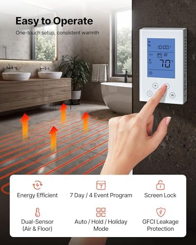 VEVOR 80 sqft Electric Floor Heating System