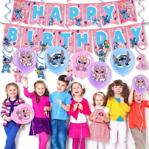 Lilo and Stitch 101PCS Birthday Party Decor Set