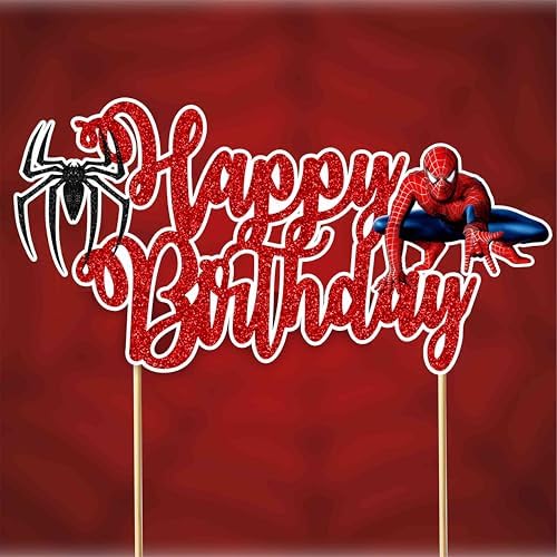 Seyal Spidr-Mn Birthday Cake Topper 1