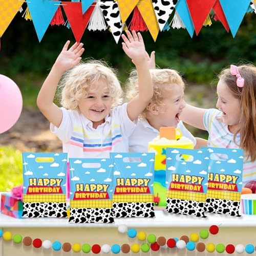 Ragnhild 50 Pcs Cartoon Cow Birthday Gift Bags