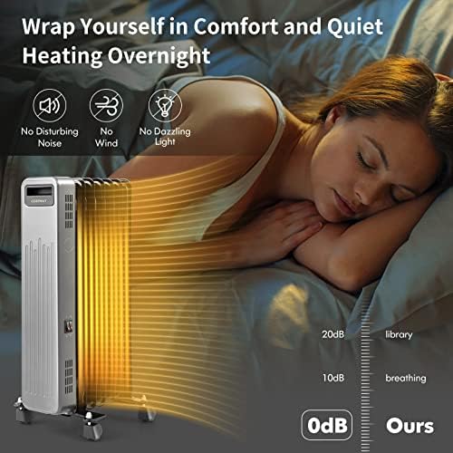 Tangkula 1500W Oil Filled Radiator Heater with 3 Heat Settings 1
