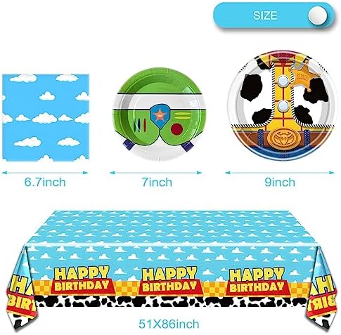 Cartoon Story Themed Tableware Set for 20 Guests