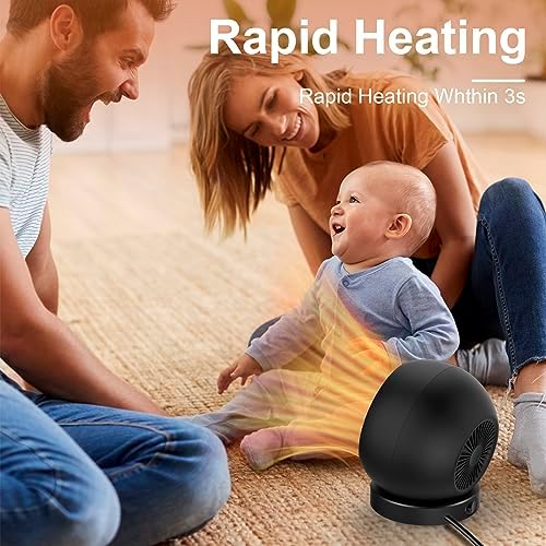 Safe Efficient Desk Heater with Automatic Shut Off