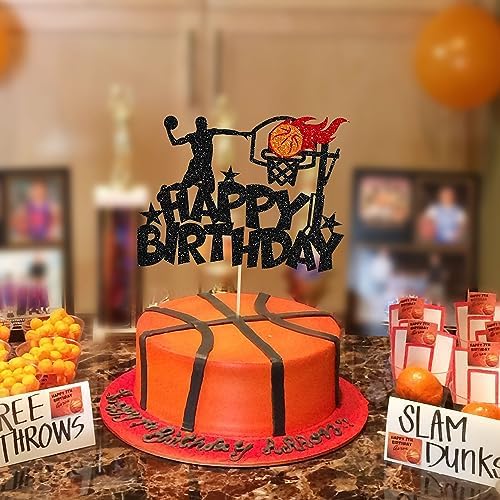 Ephlyn Basketball Birthday Cake Topper 1Pc