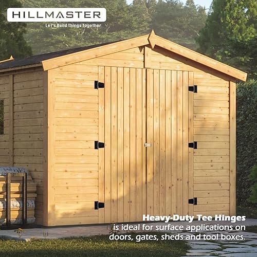 HILLMASTER 35 Inch Heavy Duty Gate Hinges 2 Pack
