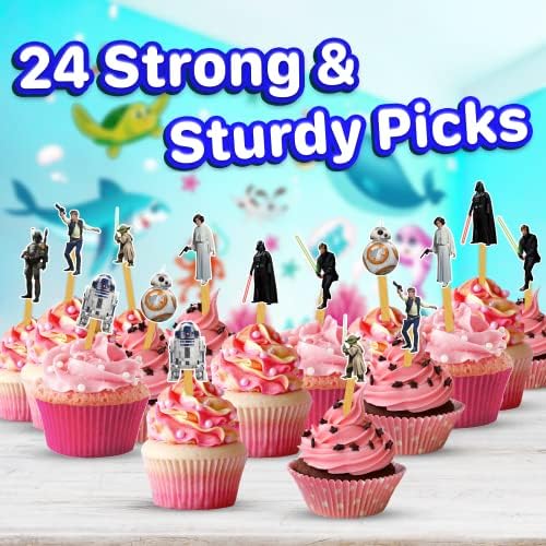 My Smart Choice 24x Galactic Space Cupcake Toppers