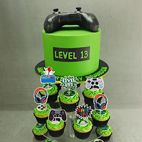 Video Game Cupcake Toppers 36PCS for Party Decorations