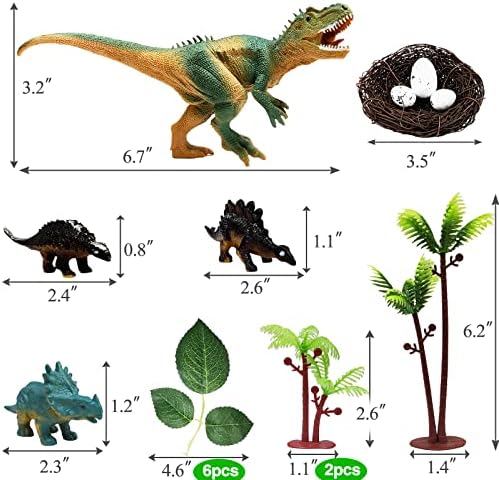 Dinosaur Themed Cake Toppers - 26 PCS Non-Edible Decorations