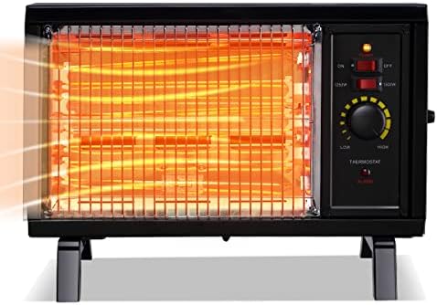 Homeleader ETL 1500W Portable Radiant Heater with Thermostat