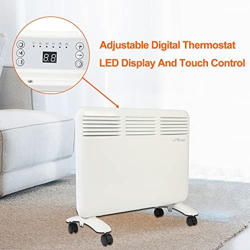 DC DICLASSE 1000W Quiet Electric Heater with Digital Control