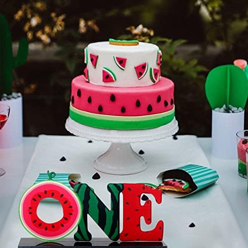LINGTEER Watermelon Birthday Table Centerpiece