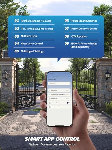 ZUMI Automatic Gate Opener for Dual Swing Gates
