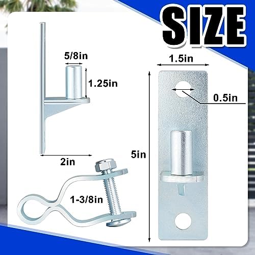 Dunzy 4 Pcs Heavy Duty Gate Hinge Set