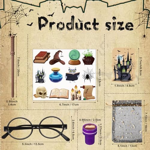 Pasimy Wizard Party Favor Pack 72 Pcs