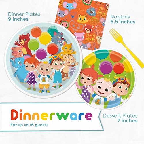 CoComelon Birthday Party Supplies for Kids