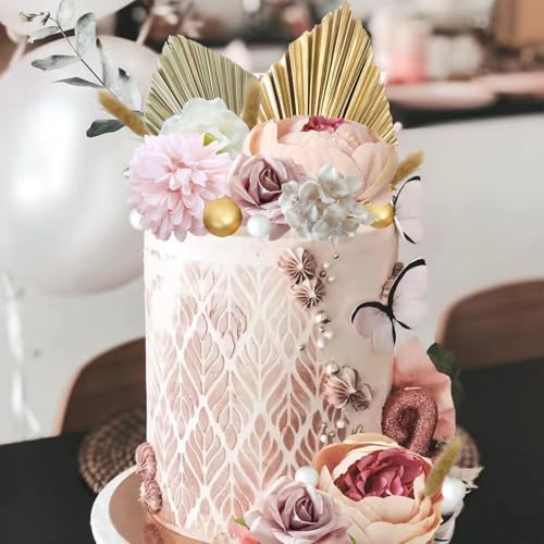 LEFUBABY 32 PCS Boho Cake Toppers Decorations