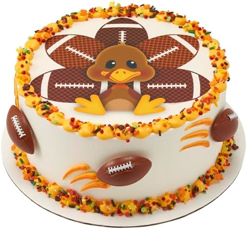 DECOPAC 3D Football Cupcake Toppers - 24 Pack
