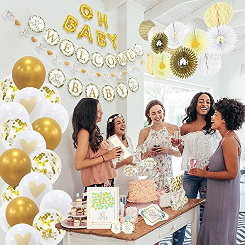 252 Piece Elephant Baby Shower Decor Kit - Gender Neutral