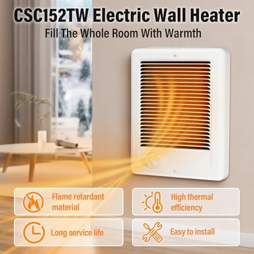 CSC152TW Electric Wall Heater with Thermostat