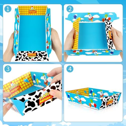 36 Pcs Cartoon Story Themed Plates for Parties