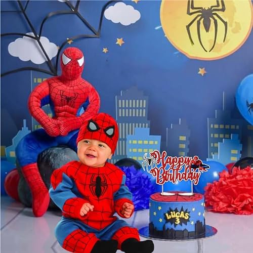 Seyal Spidr-Mn Birthday Cake Topper 1