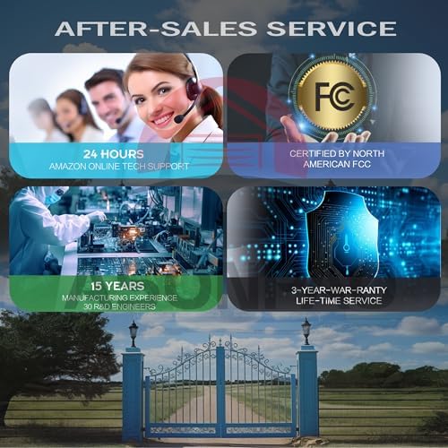 4Pack ASONPAO Mighty Mule Gate Opener Remote with 3-Year Warranty