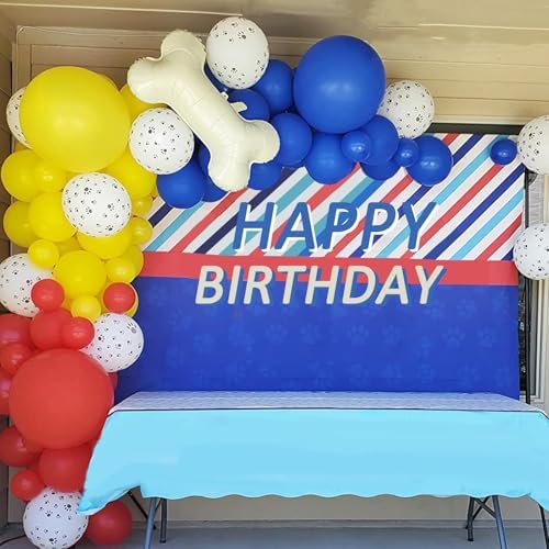 TAOYE Dog Paw Birthday Balloons 12 Inch Set