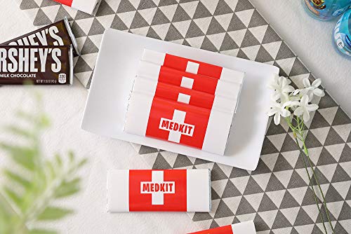 Game Party Supplies Chocolate Bar Medkit Labels with Foil Wrappings 2424 Count