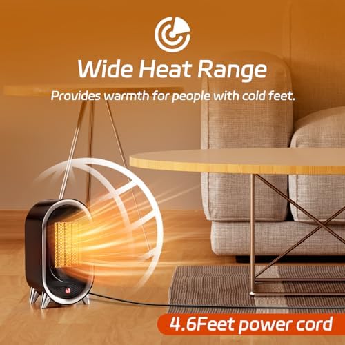 Feculs Space Heater for Desk - Black