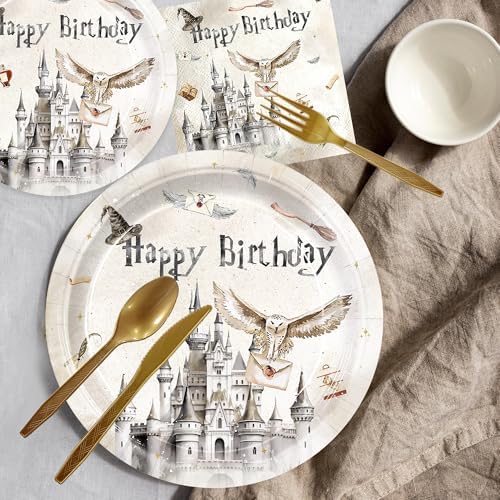 Magical Castle Birthday Party Tableware Set 168pcs