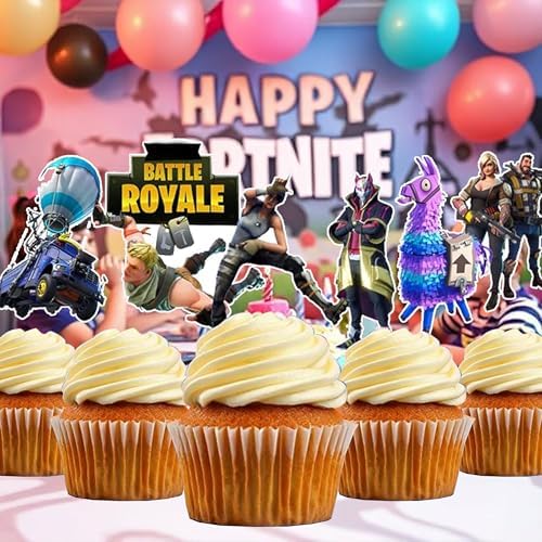 Video Game Birthday Cake Toppers 15cm Non-Edible