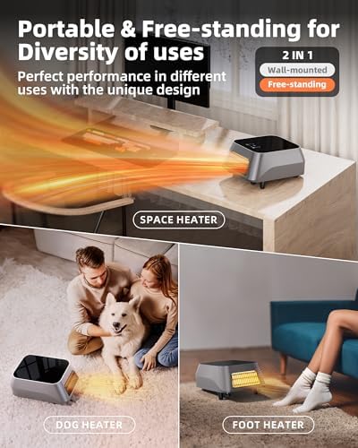 Uthfy 2 in 1 Wall Mount Space Heater with Towel Rack