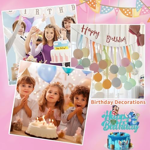 Cute Cartoon Birthday Cake Decor Blue 1