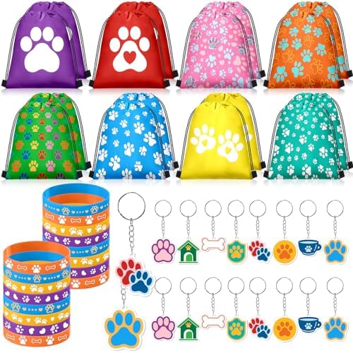 Talltalk 48 Pcs Paw Print Party Favor Set 1