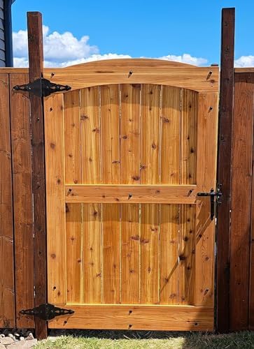HOME MASTER HARDWARE 8 Inch Gate Hinges 6 Pack Black