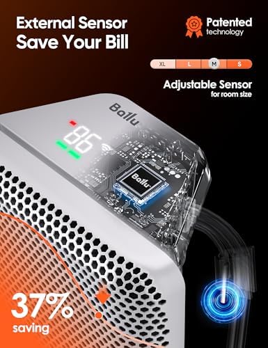 Ballu 1500W Convection Panel Space Heater with Wifi Remote Alexa Compatibility